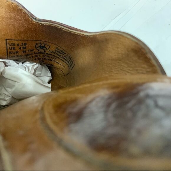 Ariat slip on medallion western studded mules SZ 6.5 B - Picture 8 of 16